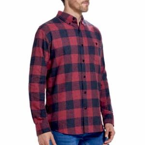 Weatherproof Vintage Flannel Shirt Plaid NWT Red